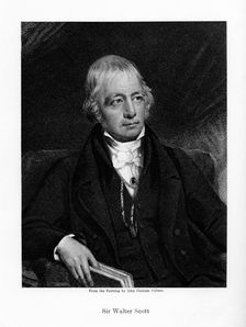 Sir Walter Scott, 1st Baronet, prolific Scottish historical novelist and poet, 19th century