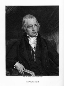 Sir Walter Scott, 1st Baronet, prolific Scottish historical novelist and poet, 19th century