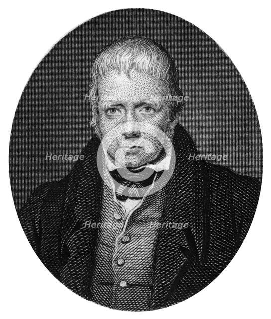 Sir Walter Scott, 1st Baronet, Scottish historical novelist and poet, 1877. Artist: Unknown