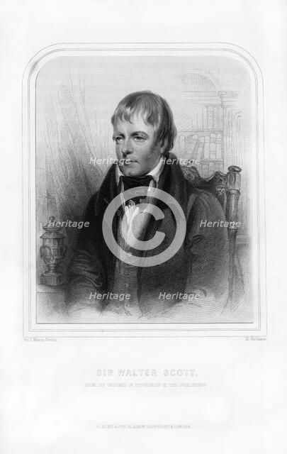 Sir Walter Scott, 1st Baronet, Scottish historical novelist and poet, 1870.Artist: John Watson-Gordon