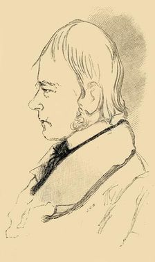 Sir Walter Scott - Copy of a Sketch from Life 1882. Creator: Unknown