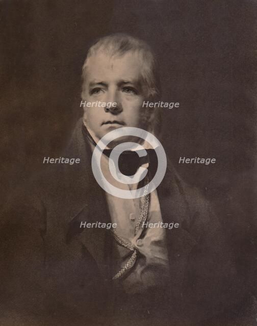 Sir Walter Scott, Scottish novelist and poet, c1826 (1894). Artist: William Walker.