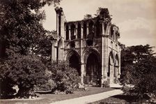Sir Walter Scott's Tomb, Dryburgh Abbey, between 1870 and 1880. Creator: George Washington Wilson