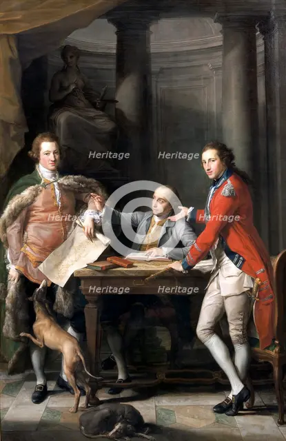 'Sir Watkin Williams Wynn, Thomas Apperley, and Captain Edward Hamilton', 1768-72 Creator: Pompeo Batoni.