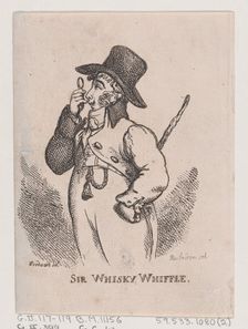 Sir Whisky Whiffle, April 1808., April 1808. Creator: Thomas Rowlandson