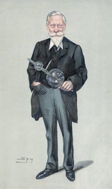 Sir William Crookes, English physicist and chemist, c1900s. Creator: Sir Leslie Matthew Ward