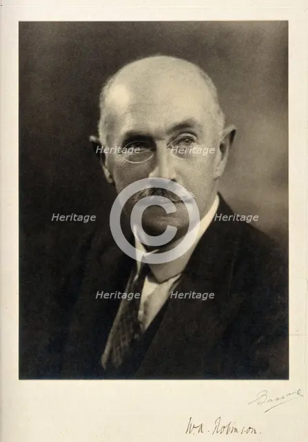 Sir (William) Arthur Robinson, 1935. Creator: Bassano Ltd.