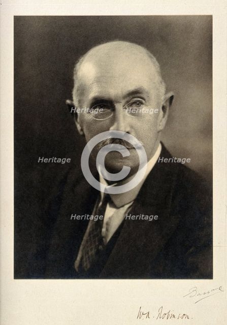 Sir (William) Arthur Robinson, 1935. Creator: Bassano Ltd.
