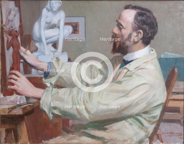 'Sir William Goscombe John', (1860-1952), c1900s. Creators: Simon Harmon Vedder, Sir William Goscombe John.