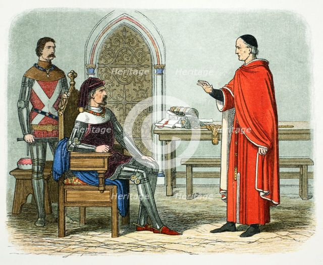 Sir William Gascoigne refuses to sentence a prelate or peer, 1405 (1864). Artist: James William Edmund Doyle