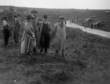 Sir William Graham and Alderman GF Fosdyke at the Caerphilly Hillclimb, Wales, 1922. Artist: Bill Brunell