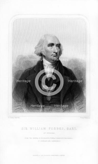 Sir William Forbes of Pitsligo, 6th Baronet, Scottish banker, (1870).Artist: Henry Robinson