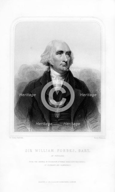 Sir William Forbes of Pitsligo, 6th Baronet, Scottish banker, (1870).Artist: Henry Robinson