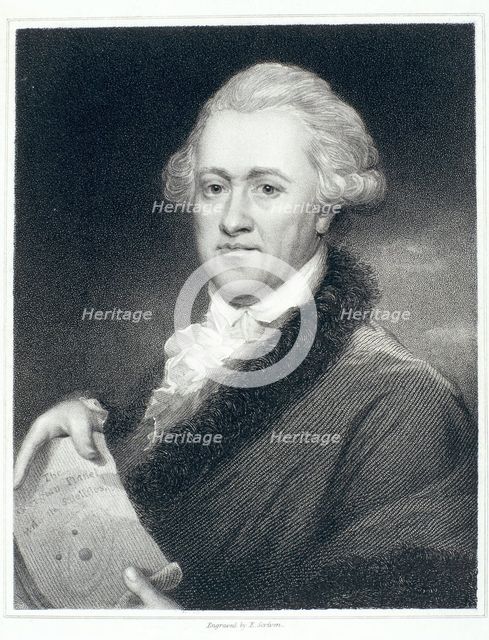 Sir William Herschel, astronomer, 1790s. Creator: John Russell.
