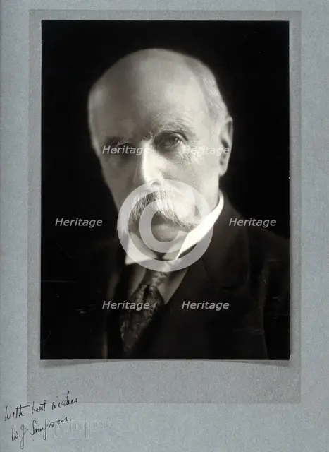Sir William John Ritchie Simpson. Creator: Claude Harris.