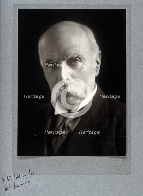 Sir William John Ritchie Simpson. Creator: Claude Harris.