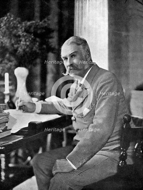 Sir William Schwenck Gilbert (1836-1911), English playwright and humorist, 1911-1912.Artist: Frederick Downer & Sons