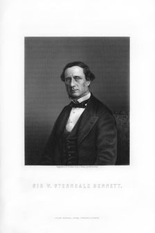 Sir William Sterndale Bennett, English composer, (1899).Artist: E Stodart