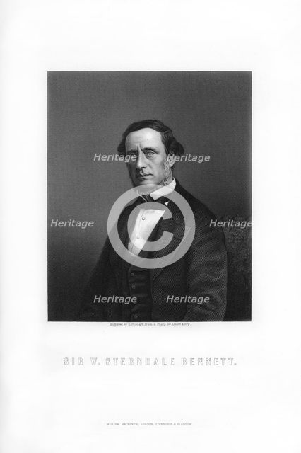Sir William Sterndale Bennett, English composer, (1899).Artist: E Stodart