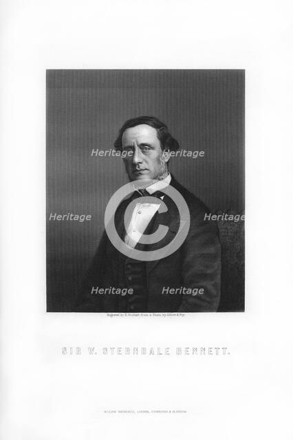 Sir William Sterndale Bennett, English composer, (1899).Artist: E Stodart