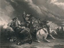 Sir William Russell at the Battle of Zutphen 1586, (c1830s). Creator: J Rogers