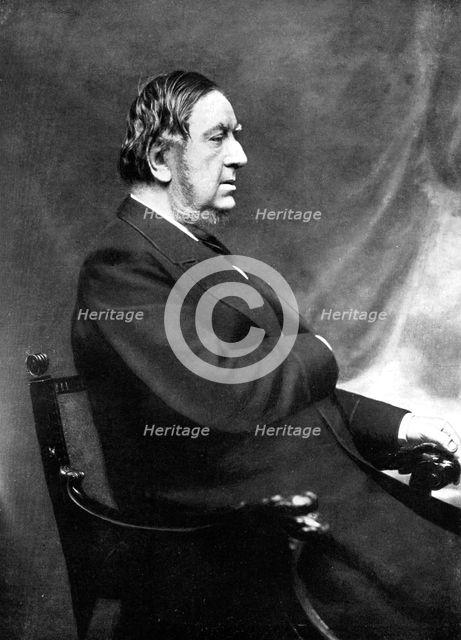 Sir William Vernon Harcourt, British Liberal statesman, 19th century.Artist: Elliott & Fry