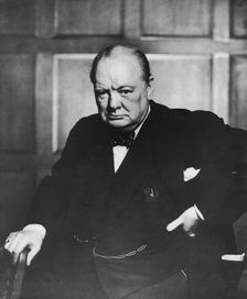Sir Winston Churchill (1874-1965), English politician, c1950s. Creator: Unknown