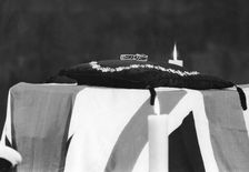 Sir Winston Churchill (1874-1965) lying in state, Westminster Hall, London, 1965. Creator: Unknown