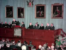 Sir Winston Churchill, Hudson's Bay Company, 27th April 1956. Creator: Arthur Charles Kirby Ware