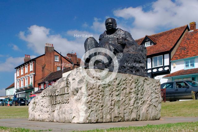 Sir Winston Churchill Statue, Westerham, Kent. Creator: Peter Thompson.