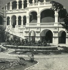 Sirdar's Palace (Site of General Gordon's Death) and Shoebill Stork, Khartoum c1930s. Creator: Unknown