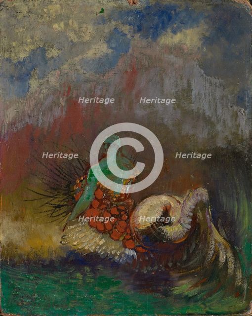 Siren, 1900. Creator: Odilon Redon.