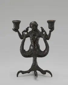 Siren Candleholder, c. 1510/1530. Creator: Severo Calzetta da Ravenna