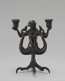 Siren Candleholder, c. 1510/1530. Creator: Severo Calzetta da Ravenna