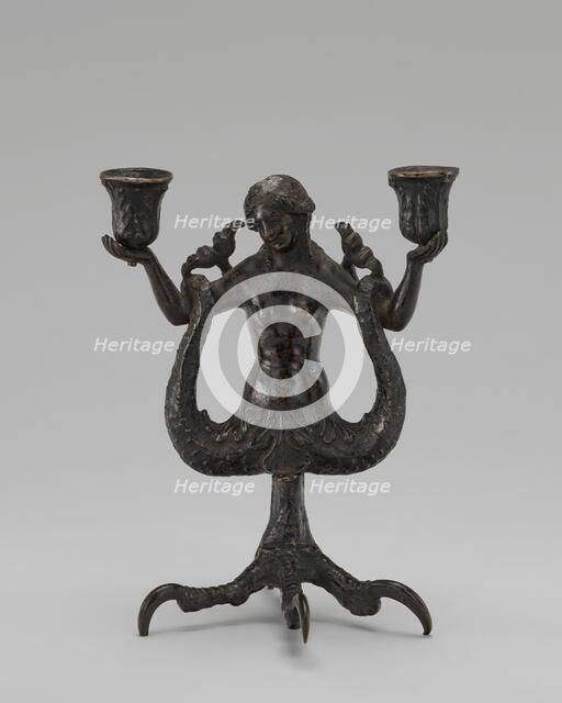 Siren Candleholder, c. 1510/1530. Creator: Severo Calzetta da Ravenna.