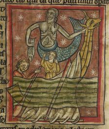 Siren enchants sailors, 1230-1240. Creator: Unknown