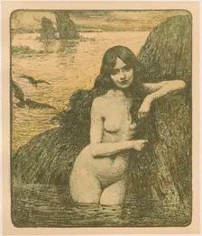 Sirène, 1896. Creator: Charles-François-Prosper Guérin (French, 1875-1939); Imprimerie Champenois