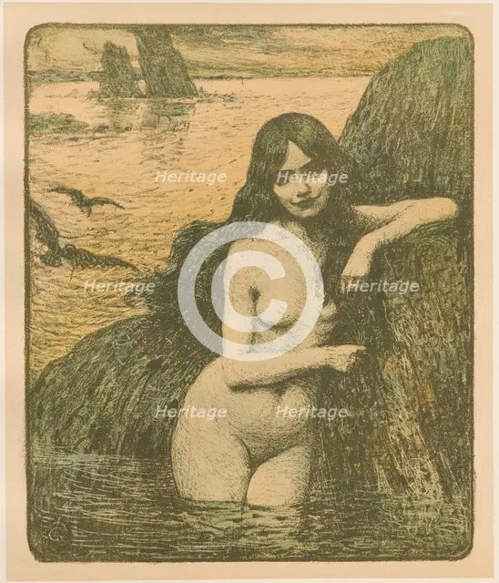 Sirène, 1896. Creator: Charles-François-Prosper Guérin (French, 1875-1939); Imprimerie Champenois.