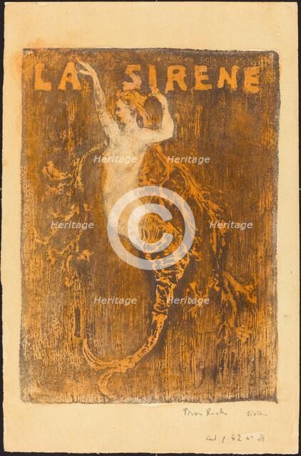 Sirene (Hippocampe), 1896. Creator: Pierre Roche.