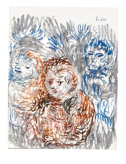 Sisters And Young Boy, 1933. Creator: Klee, Paul (1879-1940).