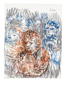 Sisters And Young Boy, 1933. Creator: Klee, Paul (1879-1940)