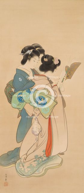 Sisters. Creator: Shoen, Uemura (1875-1949).