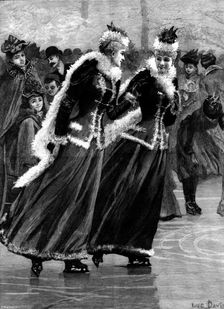 Sisters - drawn by Lucien Davis, 1895. Creator: R. Taylor