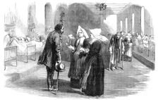 Sisters of Charity (St. Benoit), in the new Hospital, at Pera, 1854. Creator: Unknown