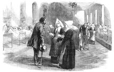 Sisters of Charity (St. Benoit), in the new Hospital, at Pera, 1854. Creator: Unknown