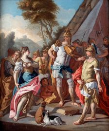 Sisygambis...Mistakes Hephistion (Hephaestion) for Alexander the Great 18th century. Artist: Mura, Francesco de