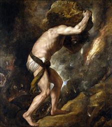 Sisyphus, between 1548 and 1549. Creator: Titian