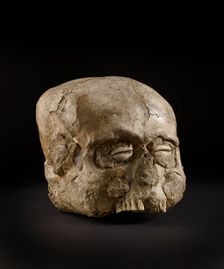 Skull (Jericho Skull), Pre-pottery Neolithic B, 7300-6300 BC