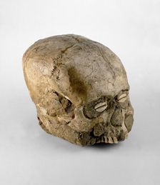 Skull (Jericho Skull), Pre-pottery Neolithic B, 7300-6300 BC