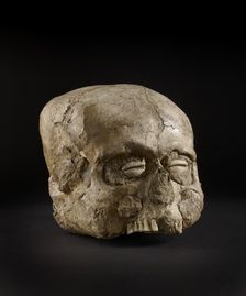 Skull (Jericho Skull), Pre-pottery Neolithic B, 7300-6300 BC